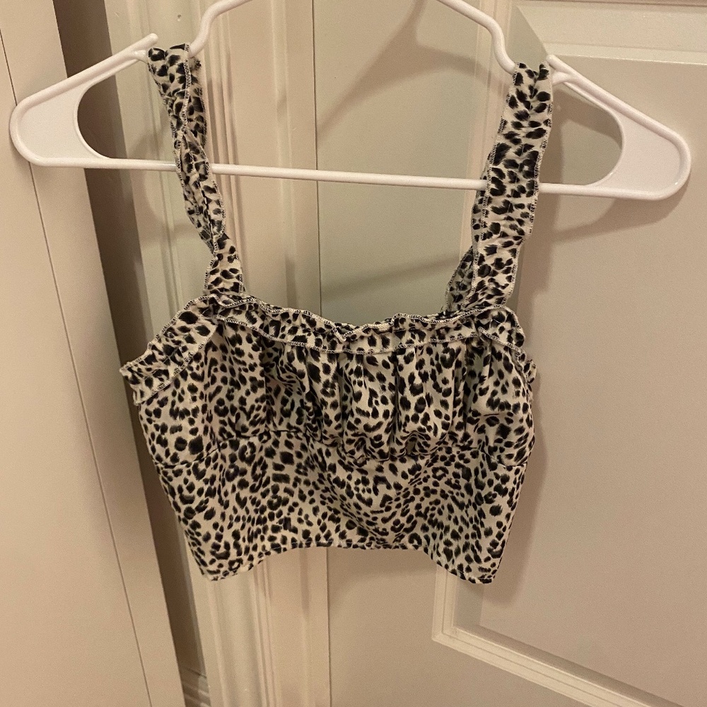 Princess Polly Cropped Cheetah Tank